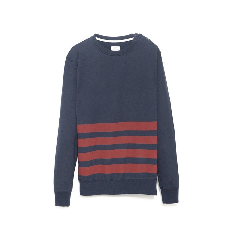 Sudadera Loreak Mendian: ADOUR AMERICAN SWEAT (NAVY RED)