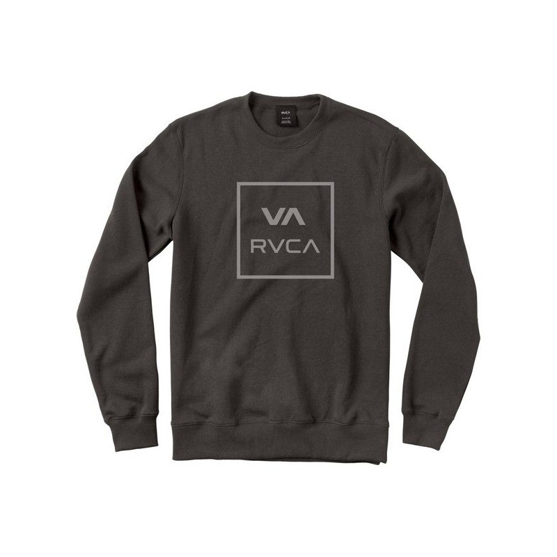 Sudadera RVCA: VA ALL THE WAY CREW (CHARCOAL HEATHE)