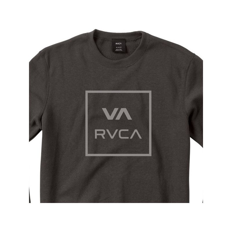 Sudadera RVCA: VA ALL THE WAY CREW (CHARCOAL HEATHE)