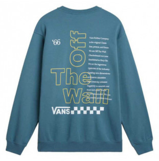 Sudadera Vans: Posted Loose Crew (Bluestone)