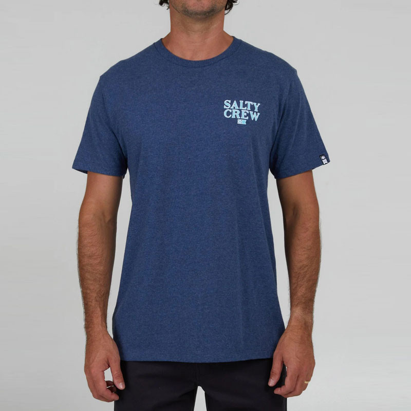 Camiseta Salty Crew: Fish On Classic SS Tee (Navy)