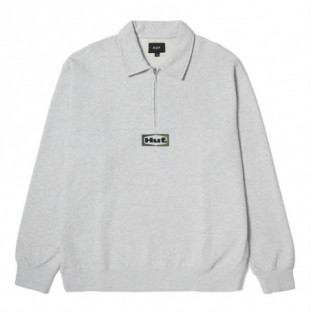 Sudadera HUF: Slate Quarter Zip Fleece (Heather Grey)