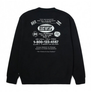 Sudadera HUF: As Seen On Tv Crewneck (Black)