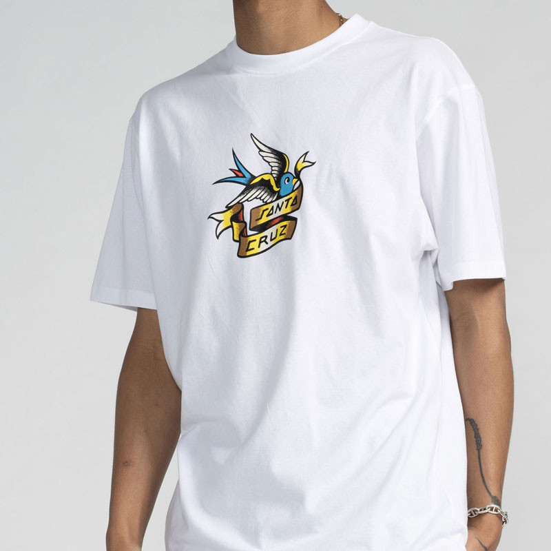 Camiseta Santa Cruz: Sommer Sparrow Front T-Shirt (White)