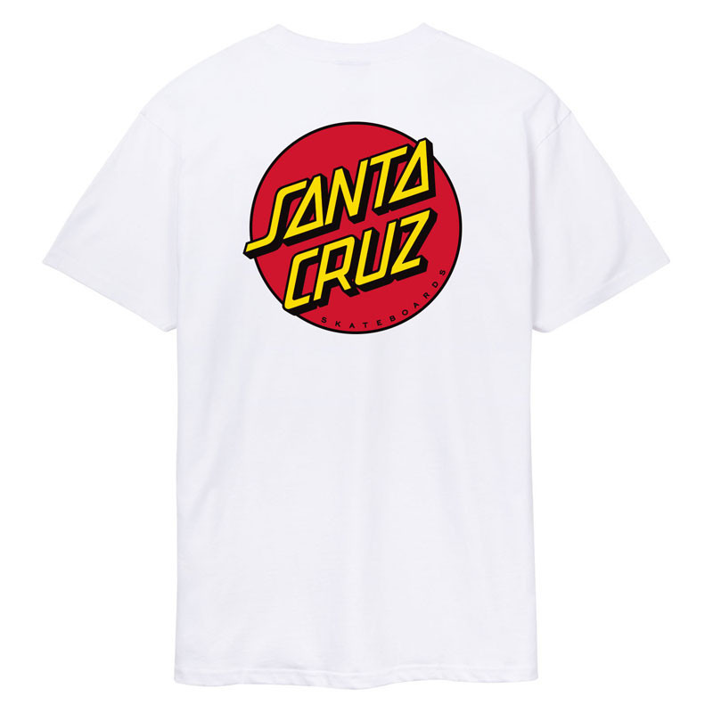 Camiseta Santa Cruz: Classic Dot Chest T-Shirt (White)