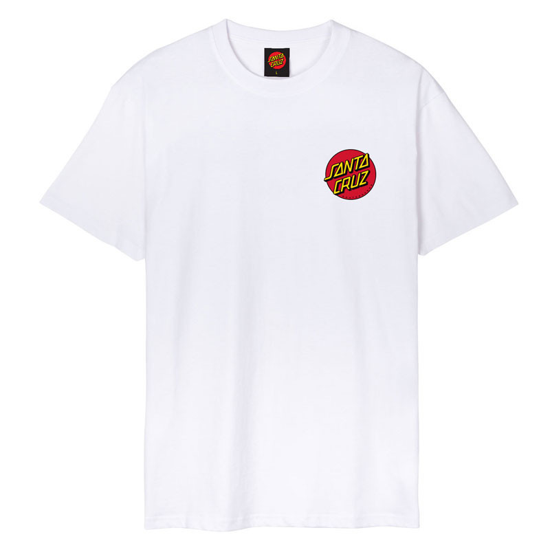 Camiseta Santa Cruz: Classic Dot Chest T-Shirt (White)