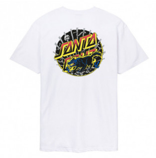 Camiseta Santa Cruz: Kendall Wolf Dot T-Shirt (White)