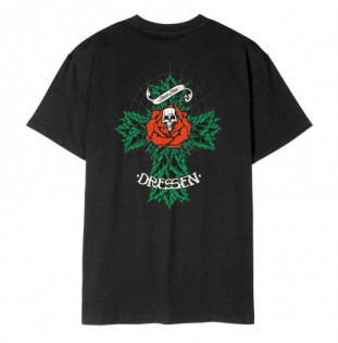 Camiseta Santa Cruz: Dressen Rose Cross 2 T-Shirt (Black)