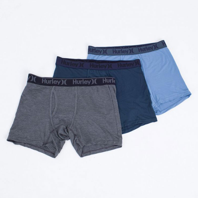 Boxer Hurley: Supersoft Boxer 3Pk (Medium Blue)