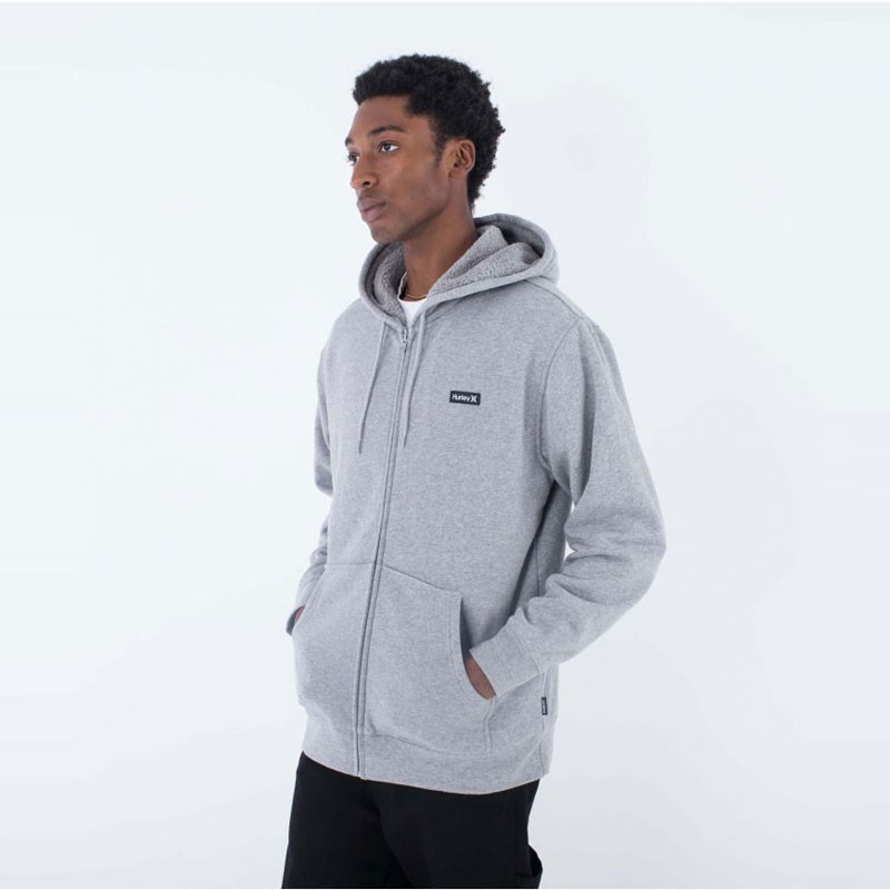 Sudadera Hurley: Alps Zip Fleece (Heather Gey)