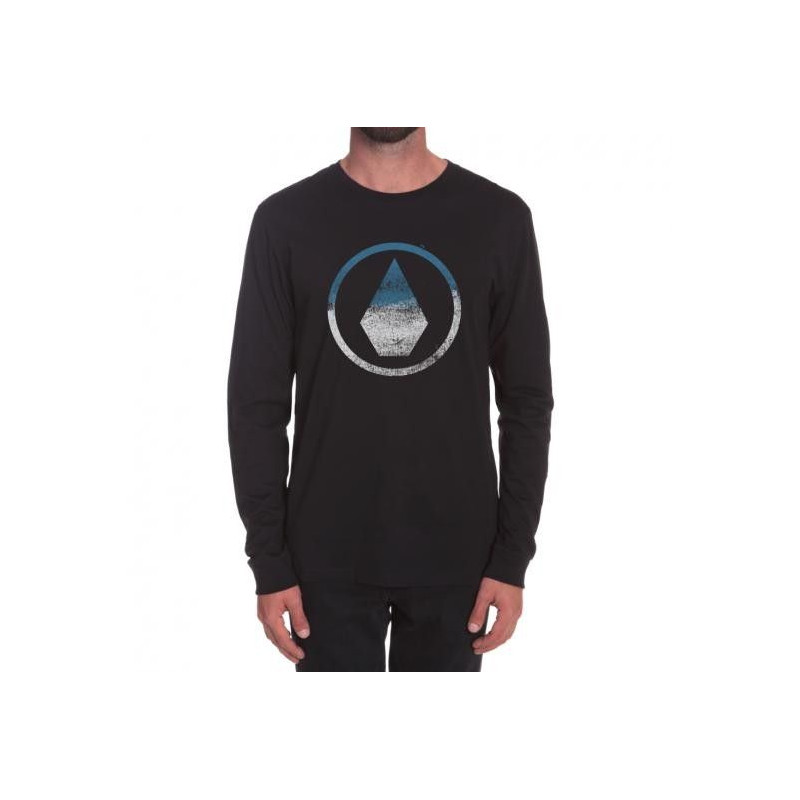 Camiseta Volcom: CANVAS STONE BSC LS (BLK)