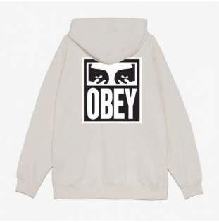 Sudadera Obey: Obey Eyes Icon Hood (Silver Grey)