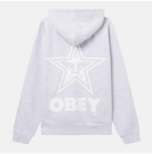 Sudadera Obey: Bold Star Extra Heavy Hood (Ash Grey)