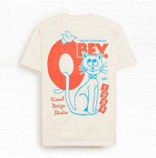 Camiseta Obey: Obey Worlds Friendliest (Cream)