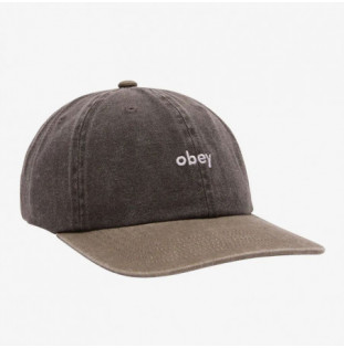 Gorra Obey: Pigment 2 Tone Lowercase 6 Pan (Pg Bk Mul)