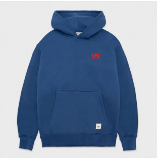 Sudadera Caterpillar: Logo Hoodie (Bright Blue)