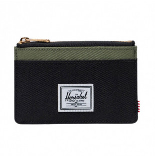 Cartera Herschel: Oscar Cardholder (Blk 4 Lf Clvr Sad Brw)