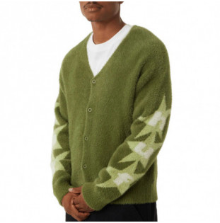 Jersey HUF: Ursa Mohair Cardigan (Pesto)