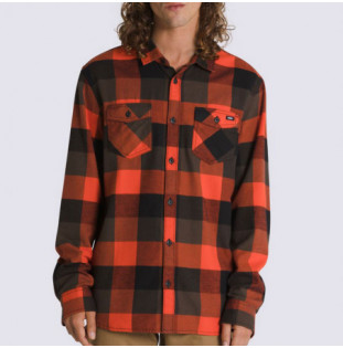 Camisa Vans: Box Flannel Classic LS Woven (Blk Fiesta)