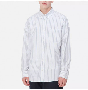 Camisa Carhartt WIP: LS Dowlen Shirt (Stripe White White)