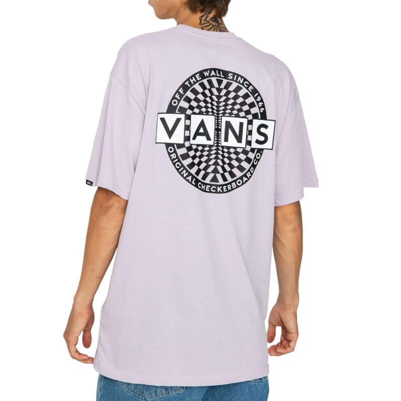 Camiseta Vans: Warped Checkerboard Log (Lavender)