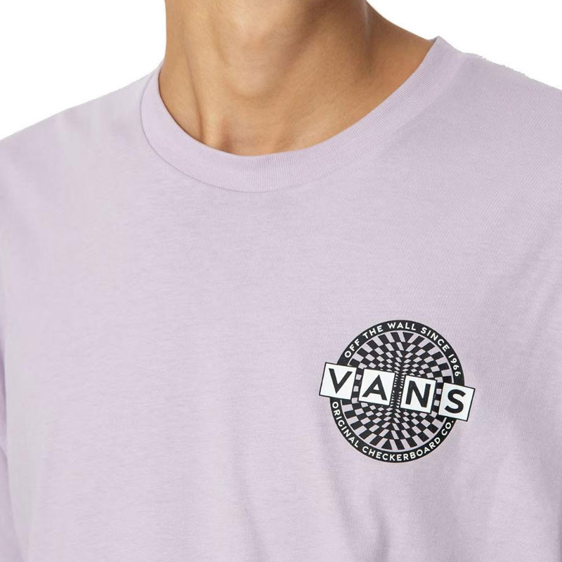 Camiseta Vans: Warped Checkerboard Log (Lavender)