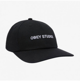 Gorra Obey: Obey Studios Twill 6 Panel Str (Black)