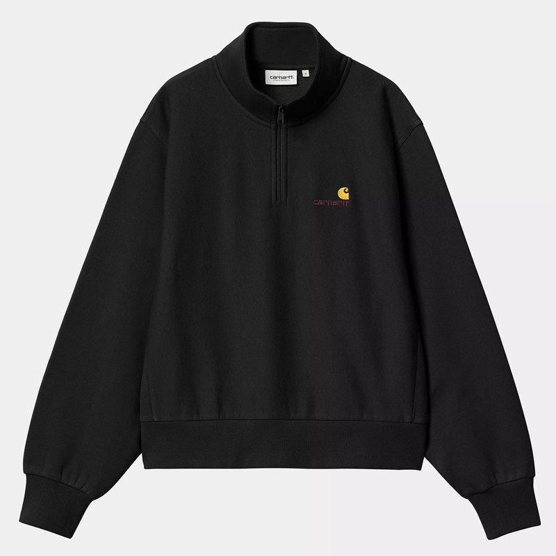 Sudadera Carhartt WIP: W American Scr. High Neck Swt (Black)