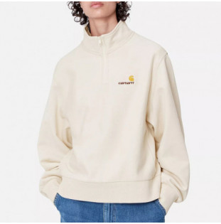 Sudadera Carhartt WIP: W American Scr. High Neck Swt (Moonbeam)