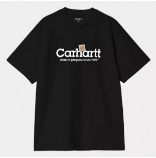 Camiseta Carhartt WIP: SS Label Script T-Shirt (Black)