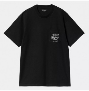 Camiseta Carhartt WIP: SS Fragments Pocket T-Shirt (Black White)