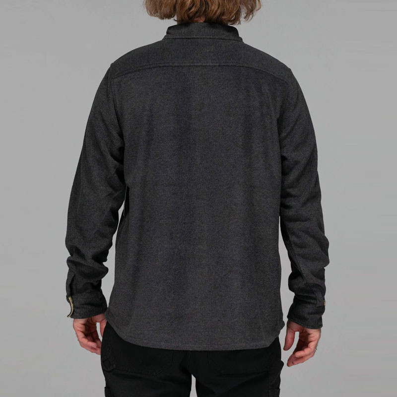 Camisa Salty Crew: Swellter Polar Fleece LS (Charcoal Hea)