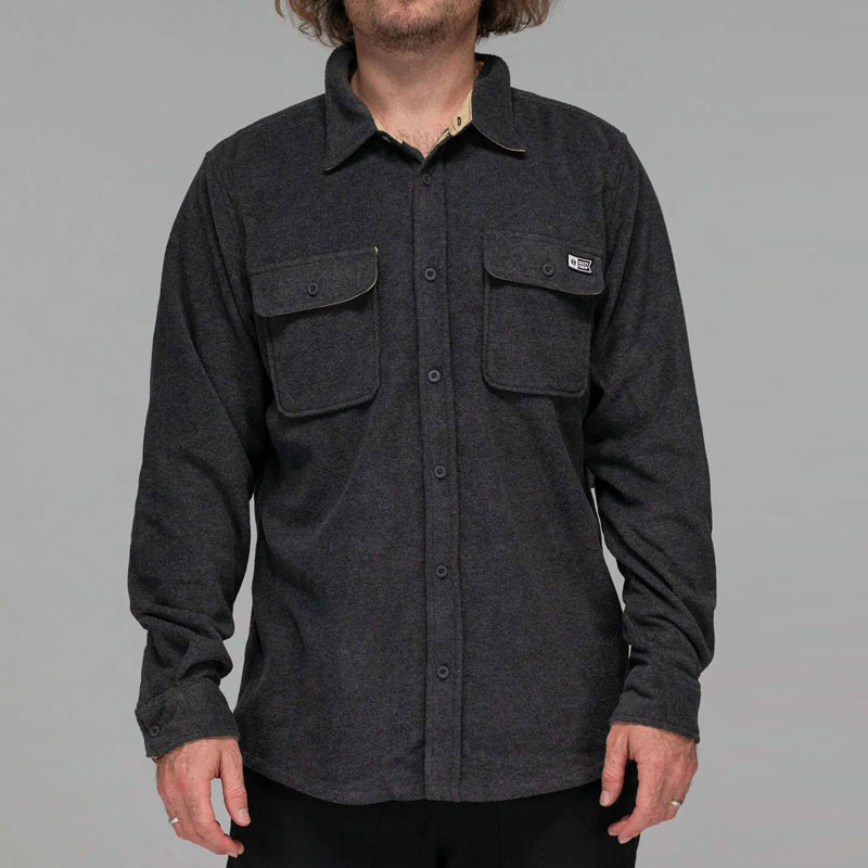 Camisa Salty Crew: Swellter Polar Fleece LS (Charcoal Hea)
