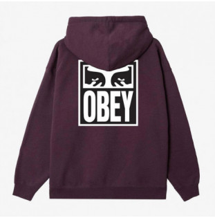 Sudadera Obey: Obey Eyes Icon Hood (Plum Perfect)