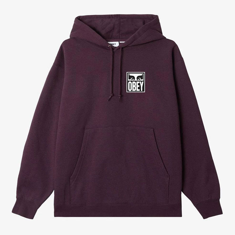 Sudadera Obey: Obey Eyes Icon Hood (Plum Perfect)