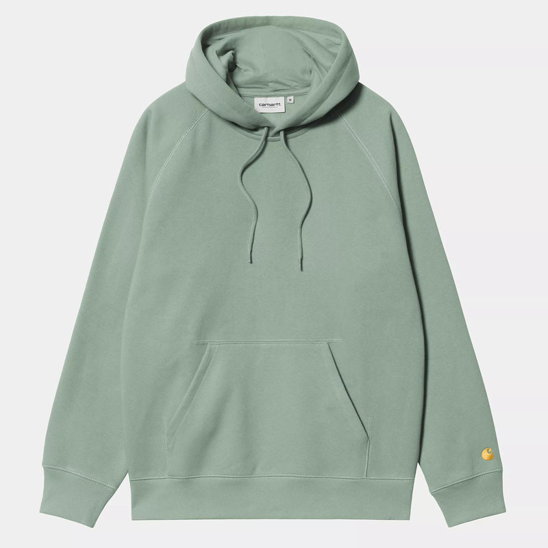 Sudadera Carhartt WIP: Hooded Chase Sweat (Frosted Green Gold)