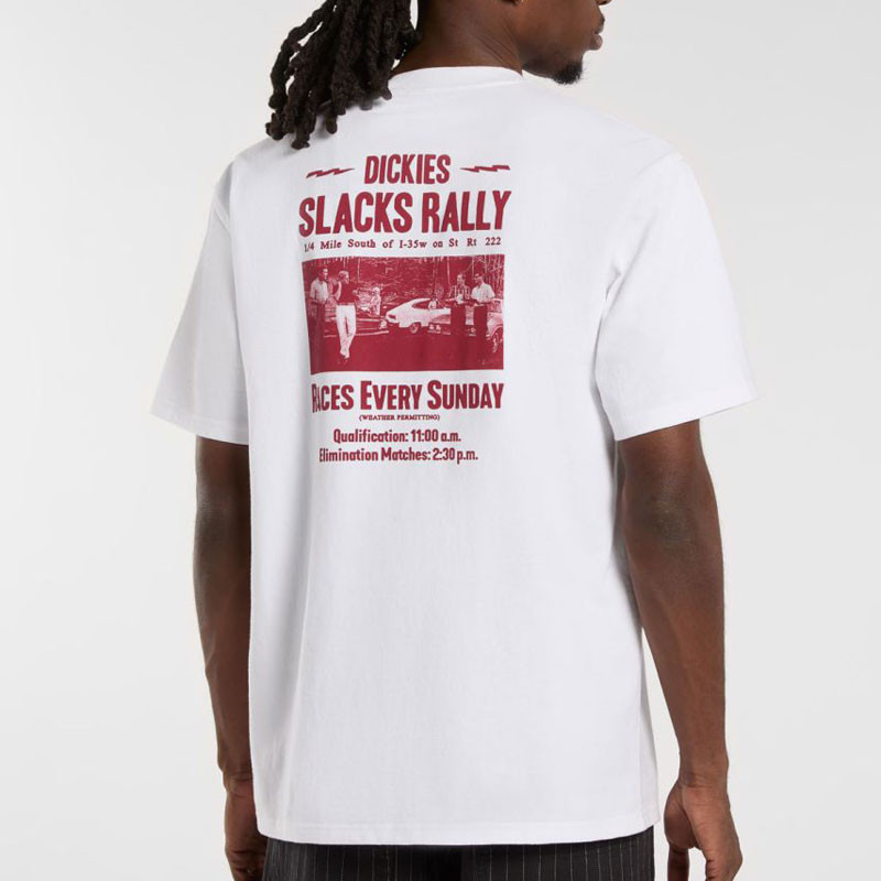 Camiseta Dickies: Slacks Rally SS Tee (White)