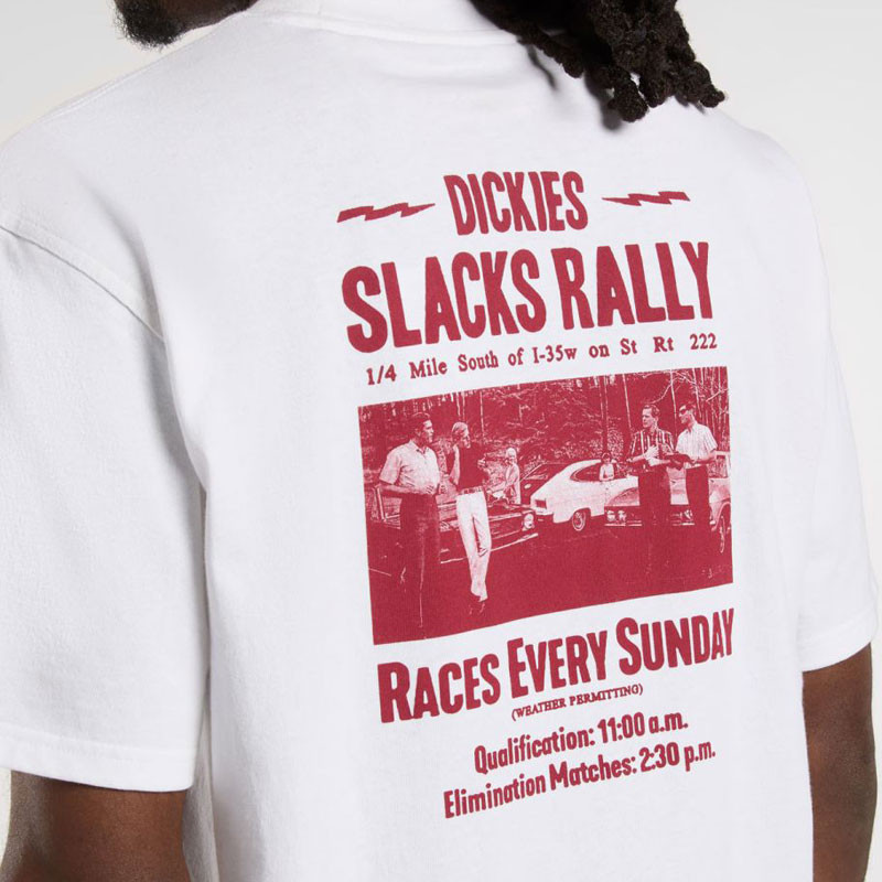 Camiseta Dickies: Slacks Rally SS Tee (White)