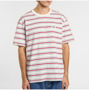 Camiseta Dickies: Lewistown Stripe SS Tee (Egret)