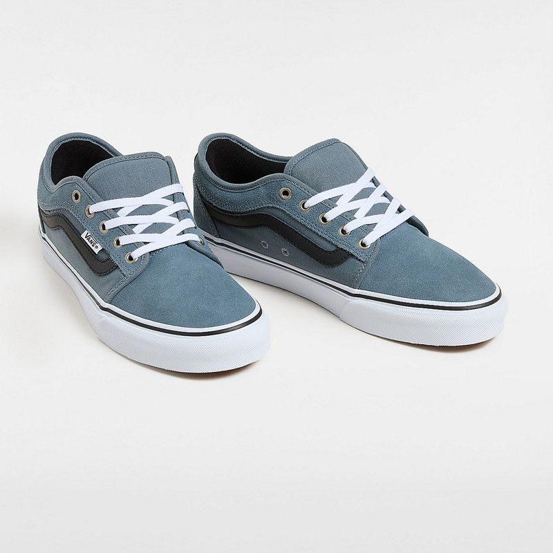 Zapatillas Vans: Skate Chukka Low Sidestripe (Blk Slt Blu)