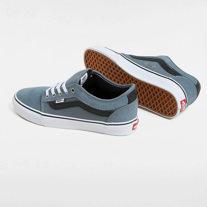 Zapatillas Vans: Skate Chukka Low Sidestripe (Blk Slt Blu)
