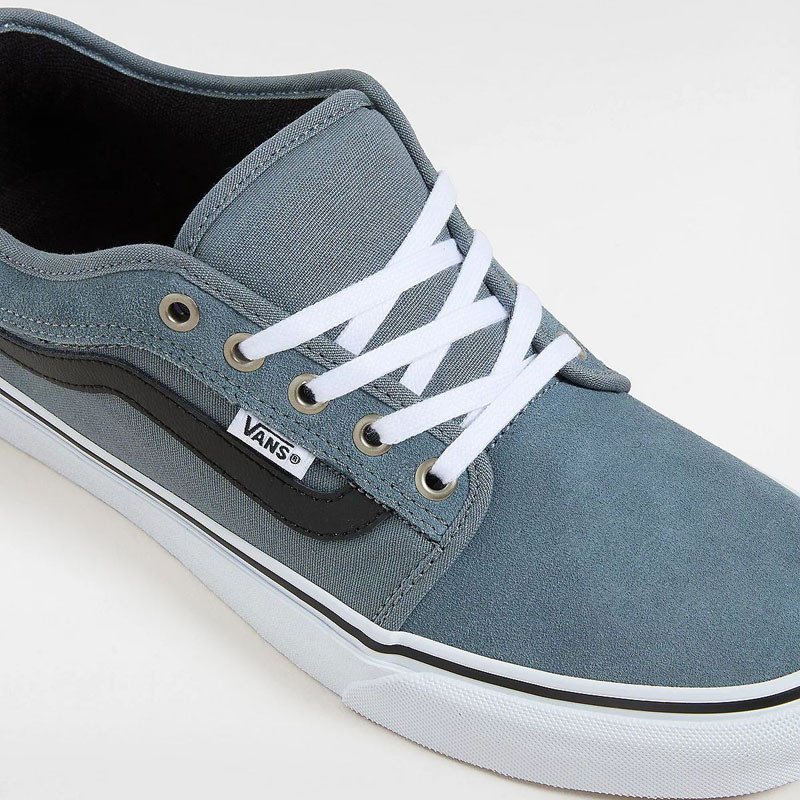Zapatillas Vans: Skate Chukka Low Sidestripe (Blk Slt Blu)