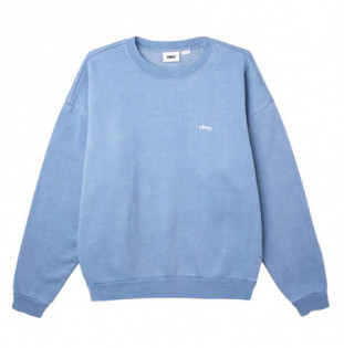 Sudadera Obey: Lowercase Pigment Crew (Pigm Coronet Blue)