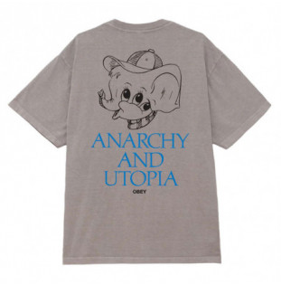 Camiseta Obey: Obey Anarchy And Utopia (Pigm Silver Grey)