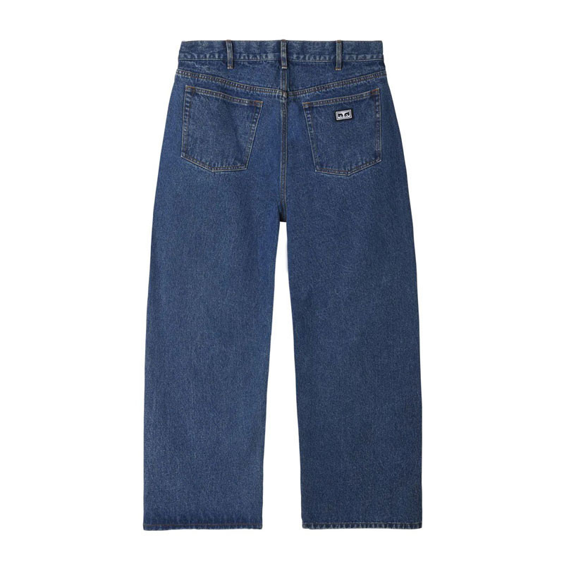 Pantalón Obey: Bigwig Baggy Denim (Stone Wash Indigo)