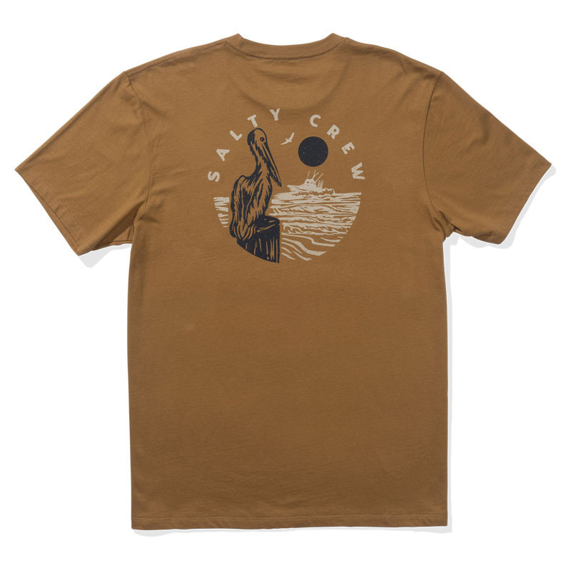 Camiseta Salty Crew: Stakeout SS Tee (Caramel)
