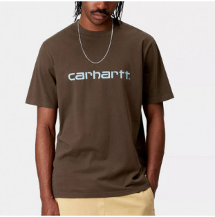 Camiseta Carhartt WIP: SS Script T Shirt (Liberica Air Sky)