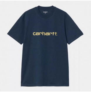 Camiseta Carhartt WIP: SS Script T Shirt (Ink Air Yellow)