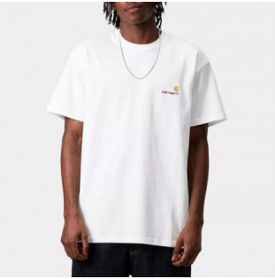 Camiseta Carhartt WIP: SS American Script T Shirt (White)