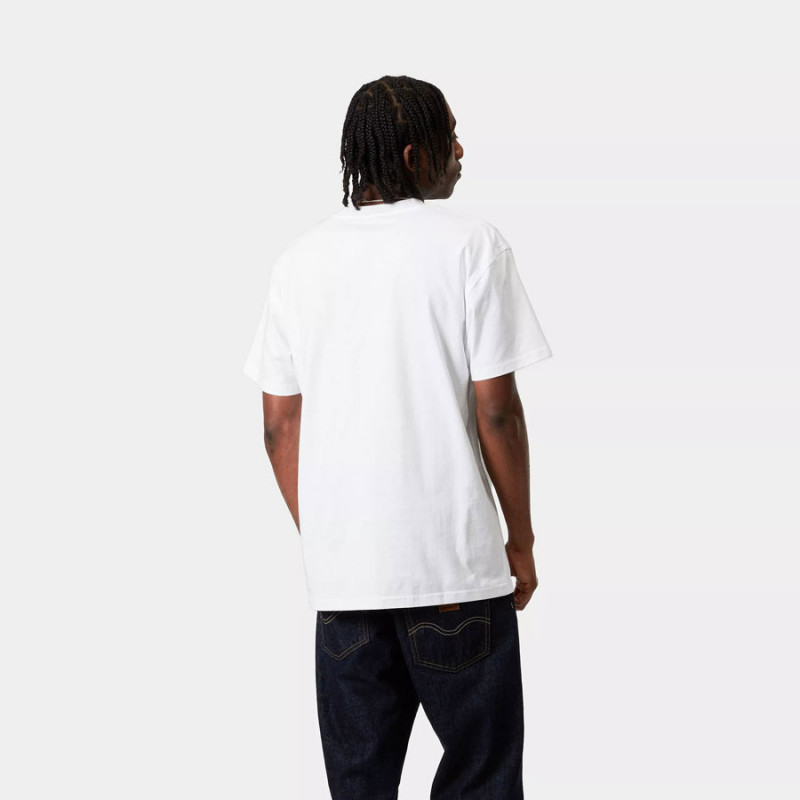 Camiseta Carhartt WIP: SS American Script T Shirt (White)